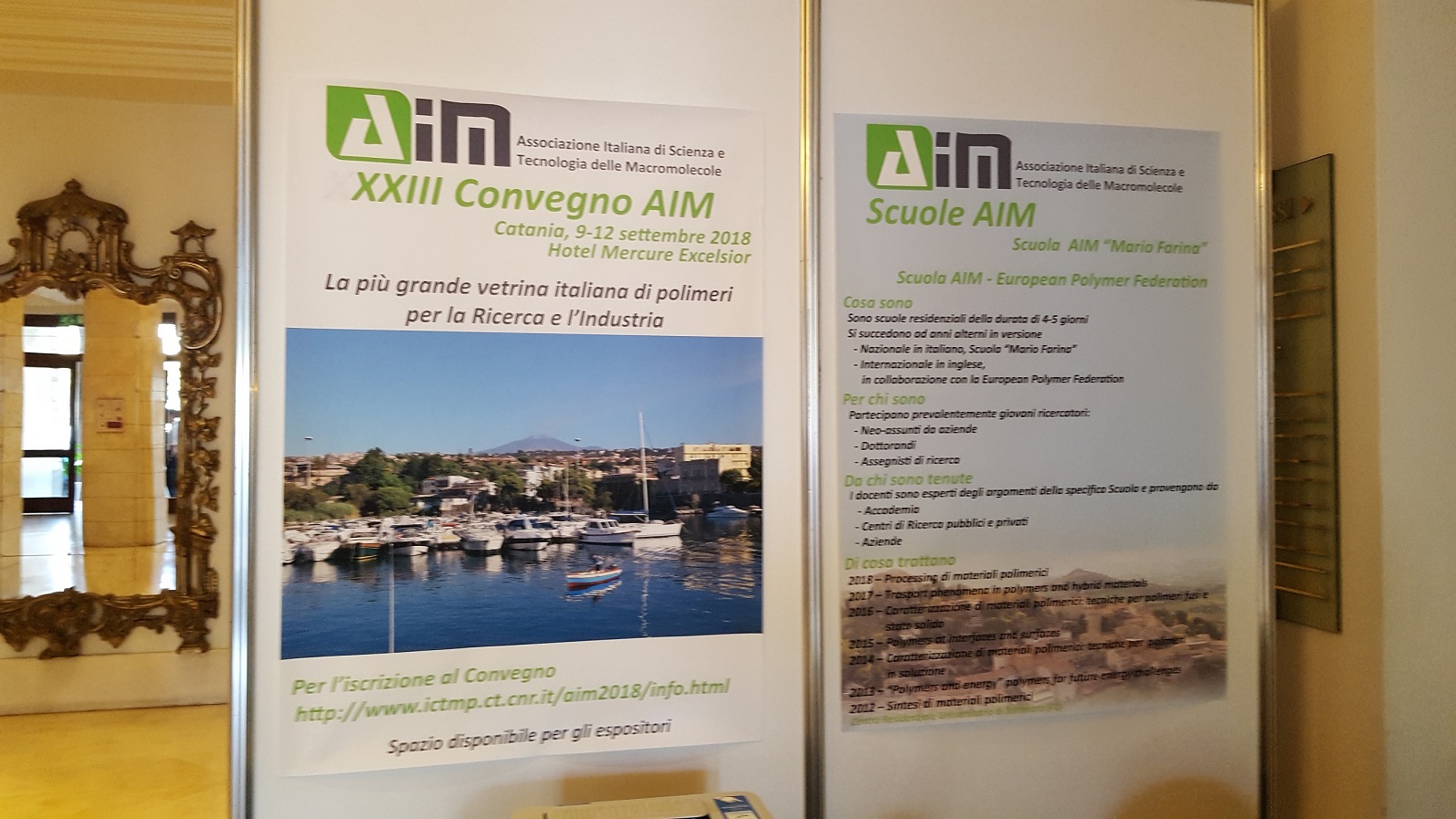 accoglienza AIM2018