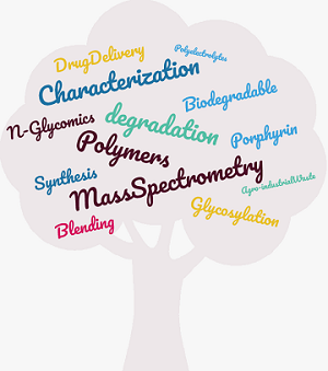 wordcloud of IPCB Catania research